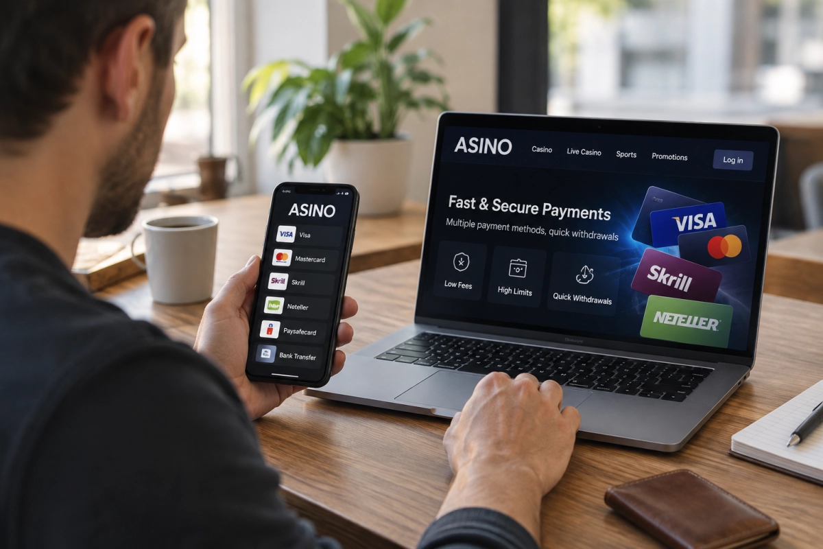 Asino Payment Methods: Fees, Limits and Withdrawal Times