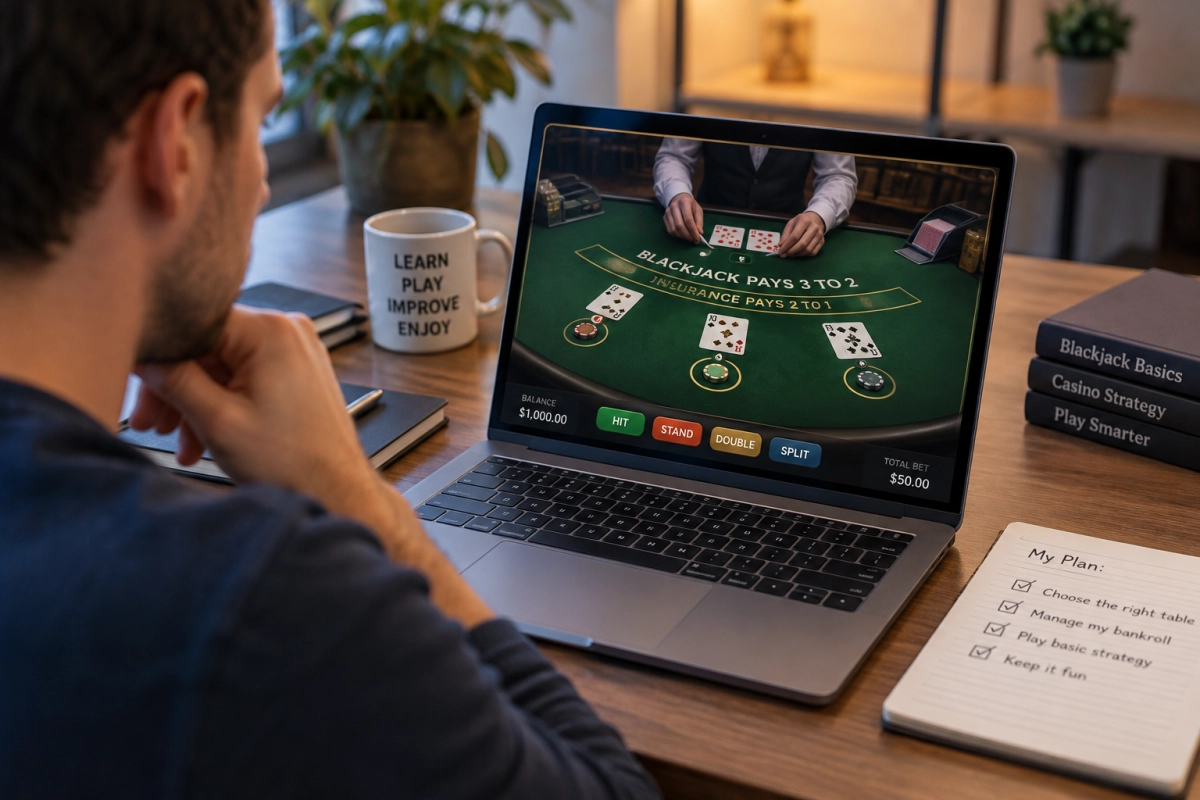 Online Blackjack for Beginners: Choosing Tables and Playing Wisely